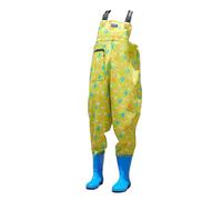 OXOLAMRIN Hip Waders，Fishing Waders， Hip Waders Waterproof Fishing Boots Non-Slip Brown Green Yellow Khaki Blue Sizes 4.5-6.5(Yellow,5)
