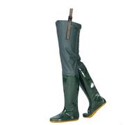 OXOLAMRIN Hip Waders,Fishing Waders, PVC Waterproof Hip Wader Boots Cleated Outsole Green Multiple Sizes Unisex(4)