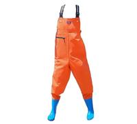OXOLAMRIN Hip Waders,Fishing Waders, Women's PVC Fishing Hip Waders Multicolor Sizes 4.5-6.5(Orange,5.5)