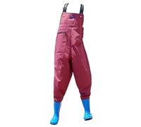 OXOLAMRIN Hip Waders,Fishing Waders, Women's PVC Fishing Hip Waders Multicolor Sizes 4.5-6.5(Red,6)