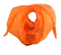 OXOLAMRIN Silk Belly Dance Hand Scarf，Chiffon Dancing Veil， Belly Dance Silk Veil Gradient Shawl Performance Scarf Hand Made Natural Real Silk Hand Thrown Adult Women(Orange,400x114cm)