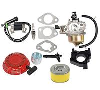 OxoxO 16100-ZE2-W71 Carburetor Carb Kit With Air Filter Ignition Coil Recoil Starter Compatible with Honda Gx240 Gx270 8HP 9HP Engine