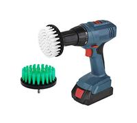 OxoxO 2 PCS, Soft and Medium Drill Brush Power Scrubbing Brush Drill Attachment Compatible with Cleaning Showers, Tubs, Bathrooms, Tile, Grout, Carpet, Tires, Boats,Upholstery