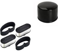 OxoxO 2 x Packs Air Filter with Pre Filter + 1pcs Oil Filter Compatible with Kawasaki FR651V FR691V FR730V FS481V FS541V FS600V FS651V FS691V FS730V Compatible with 490652057