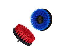 OxoxO- 2pcs 5inch Drill Powered Cleaning Scrub Brush Attachment Kit Medium Stiff - Great for Cleaning Pool Tile Flooring Brick Ceramic Marble Grout