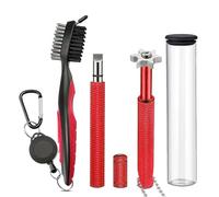 OxoxO Golf Club Brush Cleaner,Club Groove Sharpener,Golf Club Cleaning kit,Golf Brush Retractable,Golf Accessories for Men