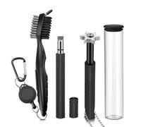 OxoxO Golf Club Groove Sharpener,Retractable Club Brush,Golf Club Brush Cleaner,Groove Sharpener Re-Grooving Tool,Golf Accessories for Men