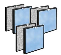 OXOXO (Pack of 3) HSP001 Replacement Filter, H13 True HEPA Filter, Activated Carbon Filter Set Compatible with Hathaspace HSP001 Smart Air Purifier