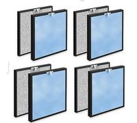 OXOXO (Pack of 4) HSP001 Replacement Filter, H13 True HEPA Filter, Activated Carbon Filter Set Compatible with Hathaspace HSP001 Smart Air Purifier