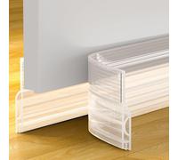OXRQ Door Draft Stopper, Transparent, 78‘’, Multi-function, Silicone, Up to 1.2 Inch Gap