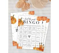 OXRUN Find the Guest Bingo Games for Pumpkin Baby Shower Party Accessories