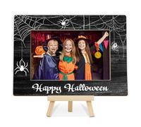 OXRUN Halloween Photo Frame - 4x6 Picture Frame, Kids Halloween Decor, Spooky Gifts for Kids Boys Girls, Gothic Halloween Holiday Decor - E05