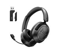 OXS Storm A2 Wireless Gaming Headset, Active Noise Cancellation, Over Ear Headphone with Mic, Bluetooth 5.4 & 2.4GHz Low Latency, Dual EQ Modes, 70H Playtime, for PC, Switch, PS4, PS5, Mobile, Black