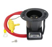 OXTOUF Club Car 48V Powerdrive Charger DC Receptacle, 3-pin Round Charging Port Socket for DS Precedent Golf Carts 1995-Up Models, OEM# 101828901 101802101 101796801