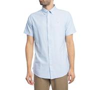 Oxtown Short Sleeved Tailored Shirt Sky Marl/Dress Blue S