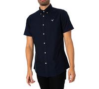 Oxtown Tailored Short Sleeved Shirt Navy S
