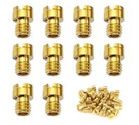 OXTXO 10pcs M4 Main Jet Kit #75-#98 for GY6 50cc 60cc 80cc (139QMB) & PZ19 Carburetor - Precision Brass Tuning Set for Scooter, ATV, Dirt Bike