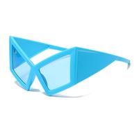 Oxtxuzdm 1. Trendy UV400 Sun Glasses For Beach Parties & HipHop With Shatterproof Lenses & Irregular Frame Design Sun Protections Sunglasses