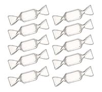 Oxtxuzdm 10 Pieces Clear Bead Storage Containers Candy-Shaped for Case Portable Empty Jewelry Box Containers Round