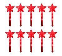 Oxtxuzdm 10PCS Flashing Sticks LED Star Stick Glowing Wand Stage Toy Festival Party Light Up Fairy Wand Adult Girls Favor Supplies