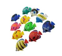 Oxtxuzdm 12PCS Fish Figurine Toy For Play Figure Boutique Collections Education Kids Aquarium Pond Layout Bathtub Toys Cars