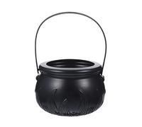 Oxtxuzdm 1PC Witches Halloween Decorations Cauldron Basket Trick Treat Kettle Candy Bowl Bucket Pots Child Halloween Cauldron