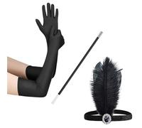 Oxtxuzdm 20sFlapper Women Headband Holder 1920s Vintage Cosplay Costume Accessory Women Accessories