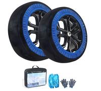 Oxtxuzdm 2Pcs Universally Tire Snow Socks for Tire Car SUVs and Trucks Antislip Solution Providing Safe Traction Snow Socks for Car Tires