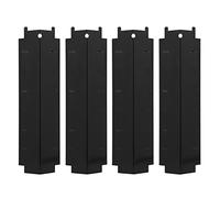 Oxtxuzdm 4 Pcs Grill Heat Tents Stainless Steel Heat Plate Shield For Burner Cover Flame Tamers Barbecue Oven Accessories Burner Covers Rectangle For Electric Stove Top