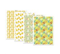 Oxtxuzdm 4 Sheets Clay Flower Transfer Paper Pottery Paper Water Soluble Transfer Sheets For Earring Jewelry Making Flower Printing Clay Sticker