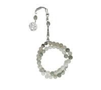 Oxtxuzdm 45 Piece Glass Bead 8mm Hui Traditional Designs Imitation Jades Stone Look Sturdy Wristband Daily Wear Glass