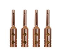 Oxtxuzdm 4Pcs Copper Banana Plugs Gold Rhodium Plated Amplifier For 5mm Cable Hifi Plug Sewell Plugs For Wire