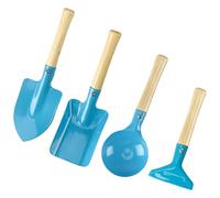 Oxtxuzdm 4Pieces Children Metal Shovel Set With Wood Handle For Sandcastle Building And Gardening Outdoor Beach Play Sand Playset Children Beach Toy