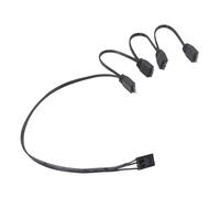 Oxtxuzdm 4pin To 5V 3Pin Flexible ARGB Splitter Cable For HDLL120 Managing Multiple Devices With Ease And Efficiency PC Lighting Management