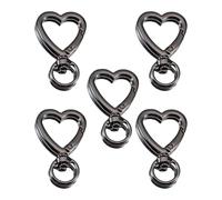 Oxtxuzdm 5Pcs Fashionable Star Shaped Keyring Multipurpose Alloy Design Holder Keychain Bag Pendant for Handbag and Backpack Star Shaped Keychain