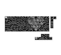 Oxtxuzdm 64/74Key Side Print Translucents Keycaps Love Circuit Original Profile Sublimations Backlit Keycap For Mechanical Keyboards Translucents Backlit Keycaps