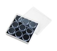 Oxtxuzdm Acrylic Jewelry Display Box with 9 Slot for Gemstones Storage and Rings Showcase Featuring Clear Lid and Sponag Interior Jewelry Store Display Box