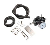 Oxtxuzdm Adjustable 0-140PSI Fuel Pressure Regulator Parts Kit Oil Gauge Oil Hose 6 Colors Adjustable Pressure Regulator With Gauge Car Accessories