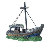 Oxtxuzdm Aquariums Resin Shipwreck Fish Shelter Cave Decorative Wrecked Ship Figurine Home Use Fishtanks Landscaping Accessories Aquariums Decoration