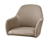 Oxtxuzdm Arcs Shape Chair Covers High Elasticitys Polyester Fabric Protectors Spillproof Surfaces Sleeve For Office Conference Milk Silk Elastics Chair Slipcover