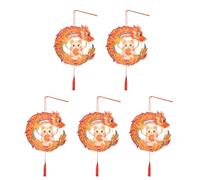 Oxtxuzdm Artisanal Paper Lamp Set With Florals Pattern Chinese Retros Styles Craft Supplies For Festival Occasion And Gifts Celebration Event Lighting