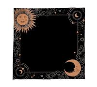 Oxtxuzdm Artistic Ritual Table Cover Mystical Designs & Easy-Clean Fabric for Tarot Enthusiasts Premium Velvets Divination Mats