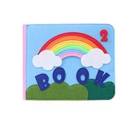 Oxtxuzdm Baby Cloth Book Infant First Book Developmental Shape Color Recognition Preschool Teaching Aid Water & Tearproof