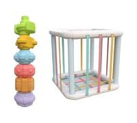 Oxtxuzdm Baby Educational Toy Shape Sorting Sensory Cubes for Developing Fine Motor Skills and Sensory Senses Shape Sort