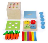 Oxtxuzdm Baby Learning Toy Wooden Box Shape Cognitive Learning Toy Educational Fine Motor Skill Board Game For Toddler 12M+ Teaching For Preschool For Kindergarten For Teachers For Kids