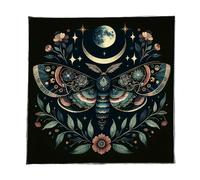 Oxtxuzdm Butterfly Flower Tarots Tablecloth Divinations Card Table Cloth Tapestry Astrology Witchcrafts Deck Cloth Decoration Butterfly Flower Pattern Tarots Card Tablecloth Spiritual Deckcloth