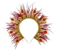 Oxtxuzdm Carnivals Party Headbands Holy Crowns Shape Headband Woman Makeup Hairband Halloween Taking Photos Headpiece For Women For Adults For Girls