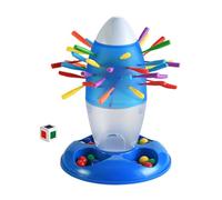 Oxtxuzdm Cartoon Rockets Challenge Board Game Balancing Toy With Pulling Stick For Kids Strategy Planning Cognitive Development Rockets Pull Stick Toy