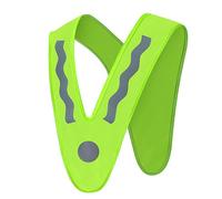 Oxtxuzdm Children Vest High Visibility Clothes Reflector V-Shape Yellow For Kids Running Cycling Night Roads Reflective V Shaped Warning For Kids Yellow High Visibility With Elastic