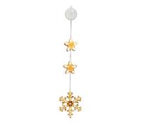 Oxtxuzdm Christmas Window Sucker Lamp Battery Powered Hanging LED Light Suction Cup Holiday Decoration Lighting Accessories Christmas Decorations